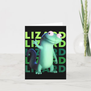 Grappige Weirore Hagedis Meme _ 3d Surrealistisch Kaart