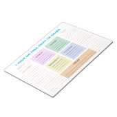 Grappige wekelijkse kleurrijke organisatieplanner notitieblok (Schuin)