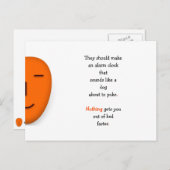 Grappige Wekker Hondenbraaksel Grap Humor LOL Briefkaart (Voorkant / Achterkant)