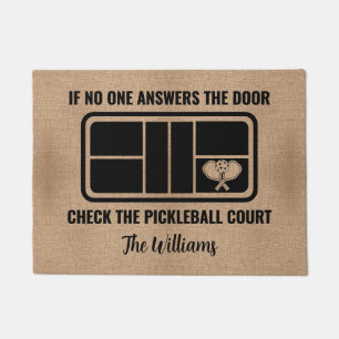 Grappige Welkom Pickleball Lovers voor Home Custom Deurmat