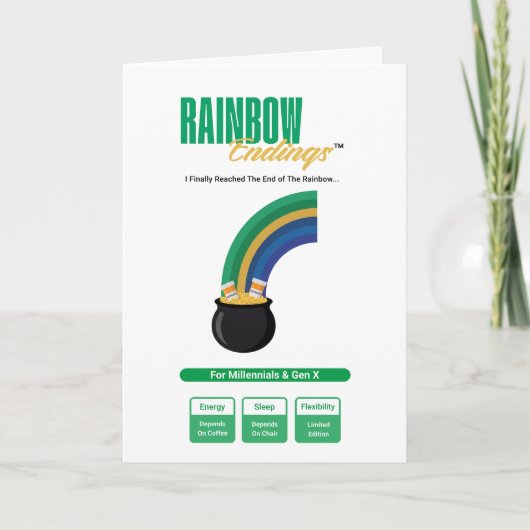 Grappige Wellness Shamrock Clover Kaart (Voorkant)
