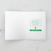 Grappige Wellness Shamrock Clover Kaart (Binnen)