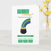 Grappige Wellness Shamrock Clover Kaart (Gele Bloem)