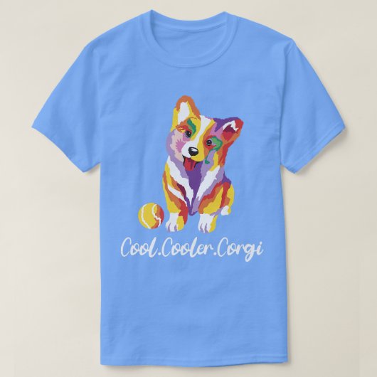 Grappige Welshe Corgi Pembroke-hondenschets Hond M T-shirt (Design voorkant)