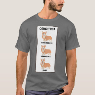 Grappige Welshe Corgi Yoga Dwaze Huisdier Eigenaar T-shirt