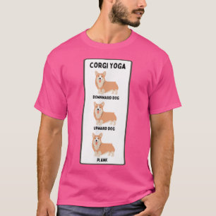 Grappige Welshe Corgi Yoga Dwaze Huisdier Eigenaar T-shirt