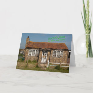 Grappige wenskaart nieuw huis kaart