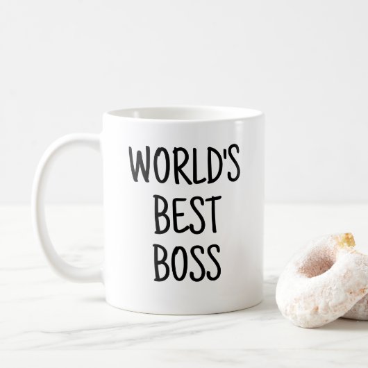 Grappige wereld beste baas koffiemok (Met donut)