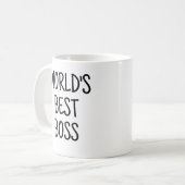 Grappige wereld beste baas koffiemok (Voorkant links)