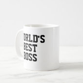 Grappige wereld beste baas koffiemok (Voorkant links)