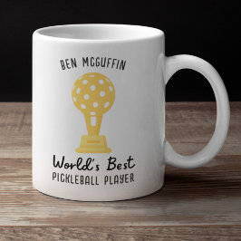Grappige Wereld Beste Pickleball Speler Gift, Cust Koffiemok