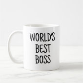 Grappige werelden beste baas koffiemok (Links)