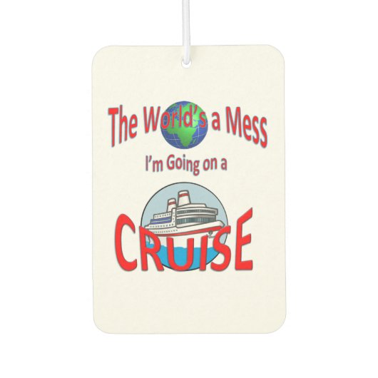 Grappige werelden een puinhoop gaan cruisen luchtverfrisser (Voorkant)