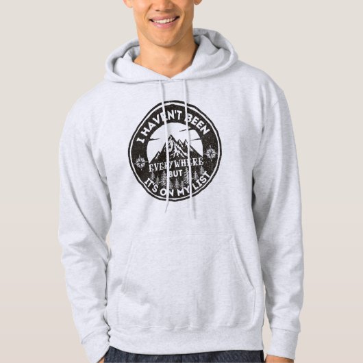 grappige wereldreiziger die ik niet overal ben gew hoodie (Voorkant)