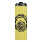 grappige wereldreiziger die ik niet overal ben gew thermosbeker (Voorkant)