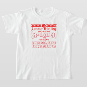 grappige werelds beste bederf opa t-shirt