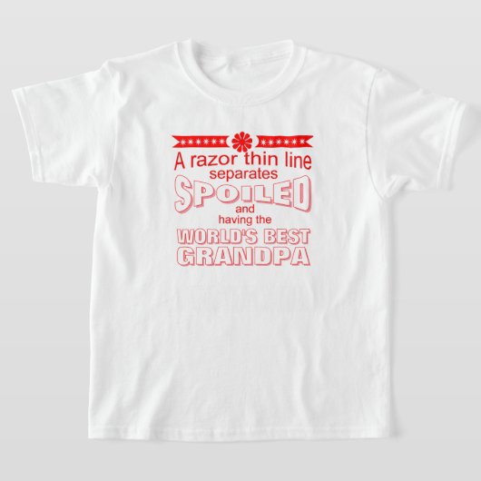 grappige werelds beste bederf opa t-shirt (Laagn)