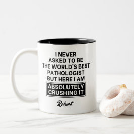 Grappige Werelds Beste Patholoog Tweekleurige Koffiemok