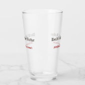 Grappige 'Werelds Beste Vader' Deelnemersprijs  Glas (Links)