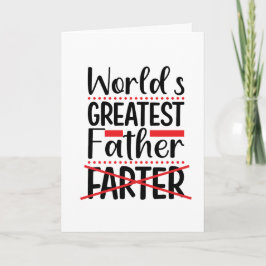 Grappige werelds beste vader kaart