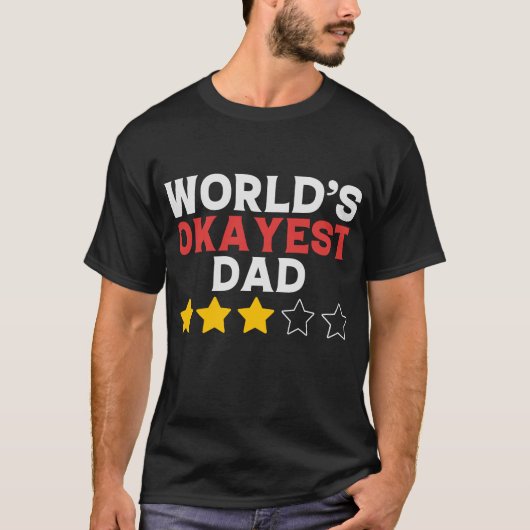 Grappige wereld's Okayest Pa T-shirt (Voorkant)