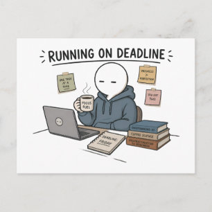 Grappige Werk Meme Over Deadline Briefkaart
