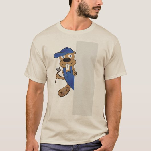 Grappige Werkende Bever Graphic T-shirt - Schattig (Voorkant)