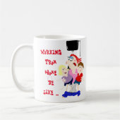 Grappige werkende moeder mok (Links)