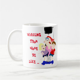 Grappige werkende moeder mok