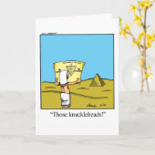 Grappige werkplek Humor Wenskaart Kaart (Gele Bloem)