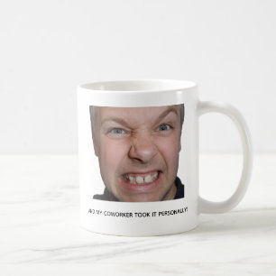 Grappige werkplek koffie meme mok voor collega's