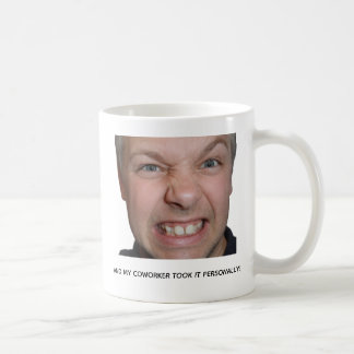 Grappige werkplek koffie meme mok voor collega's