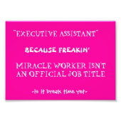 grappige werkquote foto afdruk (Voorkant)