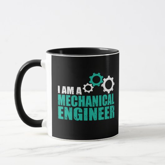 Grappige werktuigbouwkundig ingenieur mok (Links)