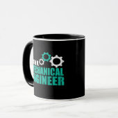 Grappige werktuigbouwkundig ingenieur mok (Voorkant links)