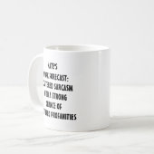 Grappige Werkvoorspelling Mok | Aanpasbare Tekst (Voorkant links)