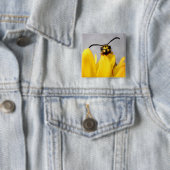 Grappige Wesp Knoppen Vierkante Button 5,1 Cm (In situ)