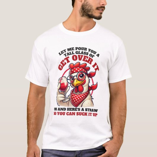 Grappige Western Kip Humor T-shirt (Voorkant)