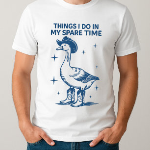 Grappige Western kreeg te Gekke Goose Cowgirl Grap T-shirt