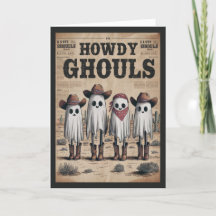 Grappige  Westerne Ghouls Zeg Howdy Halloween
