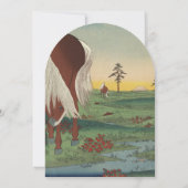 Grappige Westerne Horse Ranch Lodge bruiloft Kaart (Achterkant)