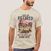 Grappige Westerne pensioen ratelslang beet T-shirt (Voorkant)