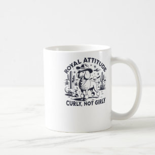 Grappige Westerne Poedel Sticker Koffiemok