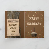 Grappige Westerne verjaardag Kaart w / "Basset She (Binnen)