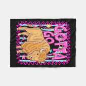 Grappige Westerse Bizon Moet Gaan Buffalo Rodeo Zo Fleece Deken (Voorkant (Horizontaal))
