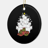 Grappige Westie Kerstboom Kerstmis Keramisch Ornament (Links)
