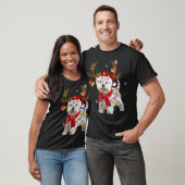 Grappige Westie Kerstmis T-shirt Rendier Kerstverl (Unisex)