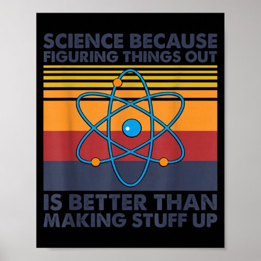 Grappige wetenschap grap grap grap poster (Voorkant)