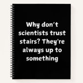 Grappige wetenschap grap - Waarom wetenschappers n Notitieboek (Voorkant)
