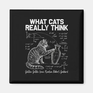 Grappige Wetenschap Kat Natuurkunde Leraar Wat Kat Magneet